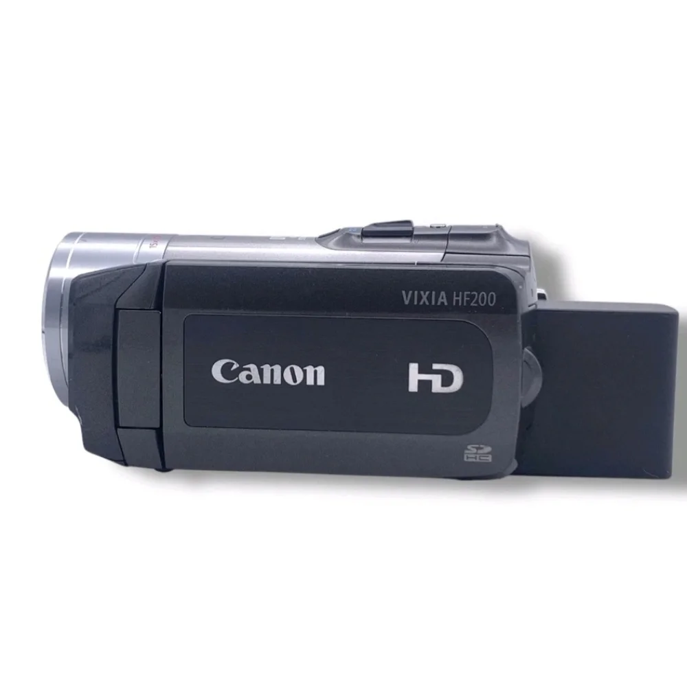 Canon VIXIA HF R200 Full HD 1080p AVCHD Camcorder Turns On NO SCREEN New Battery